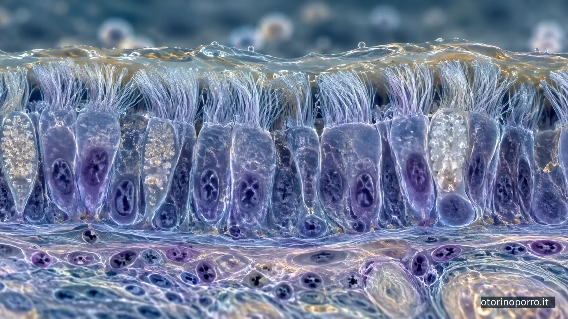 Cellule ciliate dell’epitelio respiratorio nasale
